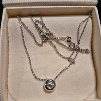 collana oro con diamante