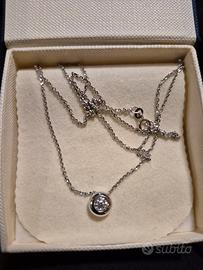 collana oro con diamante