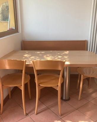 Tavolo Panca sedie artigianali