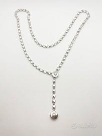 Collana oro 18KT gr. 17.56 con diamante, CHIMENTO.