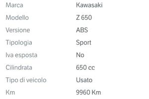 Motorrad - Kawasaki Z 650