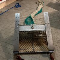 Rapido in acciaio inox cm.60 x 45 completo di rete