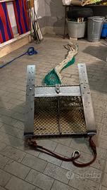 Rapido in acciaio inox cm.60 x 45 completo di rete