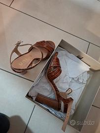 scarpe tacco 10 stampa coccodrillo