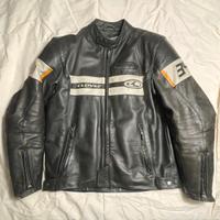 Clover giacca da moto in pelle con protezioni