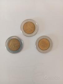 3 monete 500 lire san Marino 