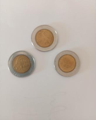 3 monete 500 lire san Marino 