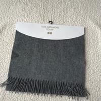 Sciarpa Uniqlo 100% cashmere grigio scuro