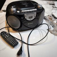 Radio, lettore CD, MP3, audio casetta 