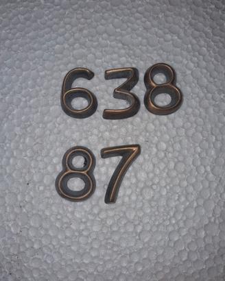 numeri in bronzo