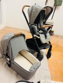 Trio NUNA passeggino + culla + ovetto con isofix
