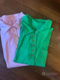 Coppia Polo Donna colori Vivaci Primavera Estate