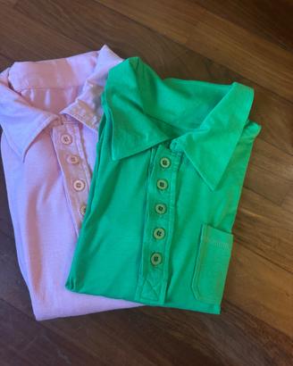 Coppia Polo Donna colori Vivaci Primavera Estate