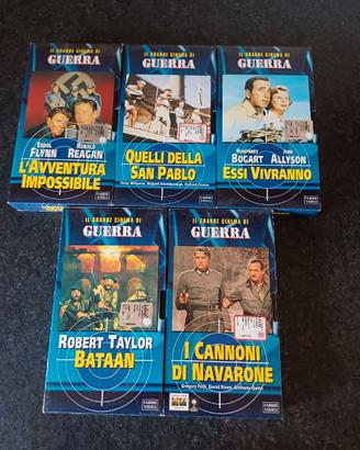 5 VHS "Il grande cinema di guerra" - Lotto unico