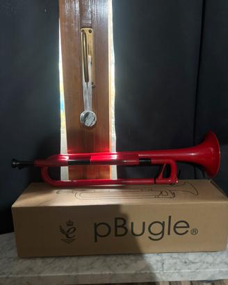 Tromba pBugle fanfare in sib plastica abs rosso