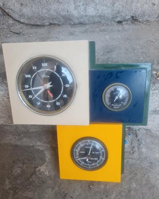 orologio a muro tripla funzione vintage e funziona
