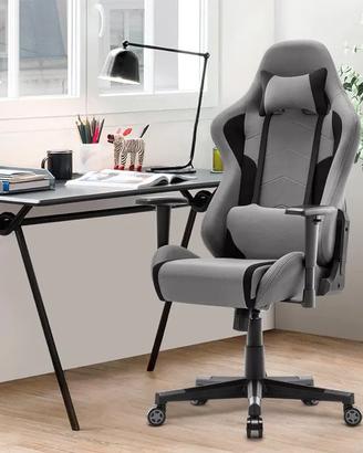 Sedia da Gaming con Altezza Regolabile e Schienale