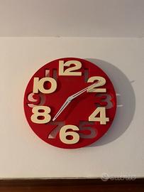 Orologio da parete rosso