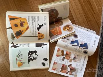 3 libri per  decoupage e cartapesta
