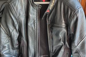 Tuta moto pelle divisibile