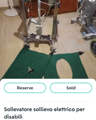 Sollevatore sollievo elettrico per disabili