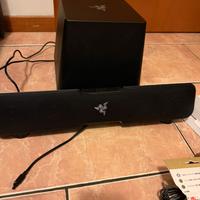 Razer leviathan sound bar e subwoofer