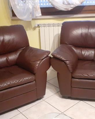 Poltrone in pelle vintage