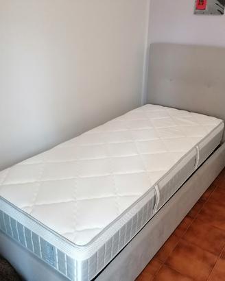 letto contenitore e materasso singolo 