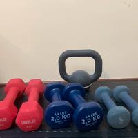 Manubri e kettlebell