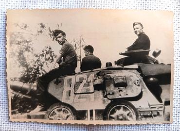 Fotografia epoca nazista con "PANZER-DIVISION" WW2