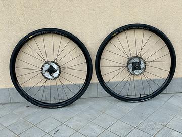 ruote bici da corsa MAVIC freni a disco