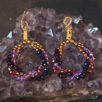 orecchini tre fili biconi attorcigliati 