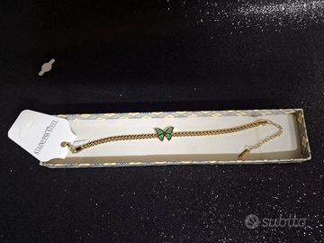 Bracciale a farfalla con ciondolo acciaio