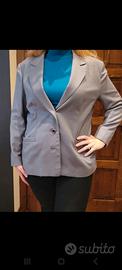 giacca Elegante giacca grigio cenere fatta a mano 