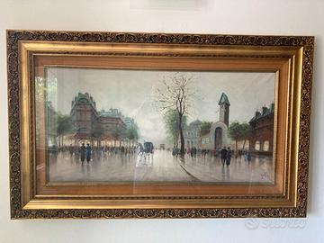 Quadro pittore De Vity Parigi 120x60