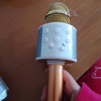 microfono oro karaoke