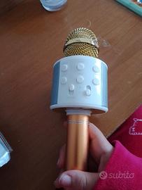 microfono oro karaoke