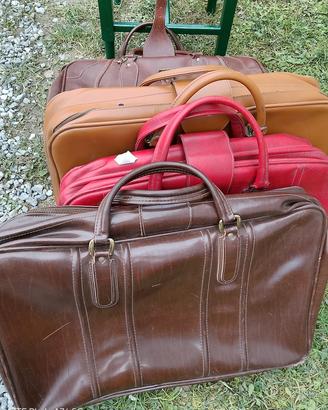 valige in pelle vintage