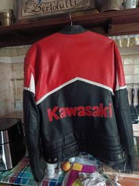 giacca moto vintage Kawasaki 