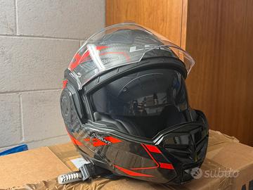 Casco modulare in carbonio