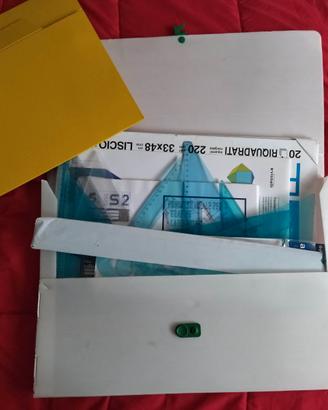 Cartella con Album Fabriano Disegno Squadre Scuola