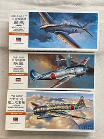 Lotto 7  Kit Hasegawa Aerei WWII Japan 1:72 -