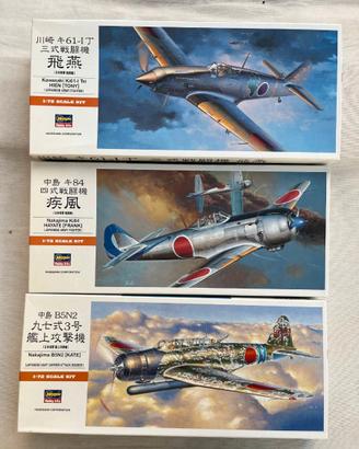 Lotto 7  Kit Hasegawa Aerei WWII Japan 1:72 -