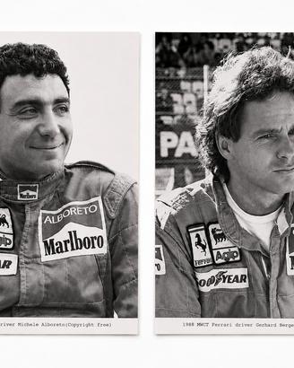 Fotografie piloti Ferrari F1 1988 Alboreto Berger 