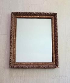 Specchio vintage decorativo con cornice in legno