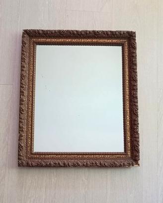Specchio vintage decorativo con cornice in legno
