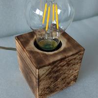 lampada legno artigianale