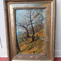 olio su legno bifacciale