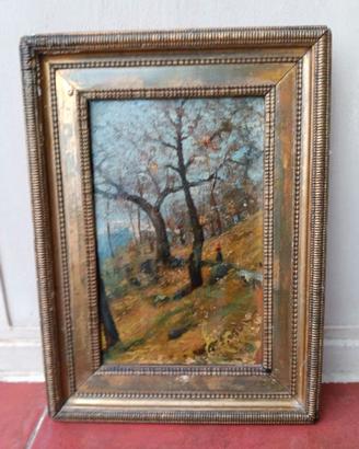 olio su legno bifacciale