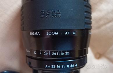 Obiettivo Sigma Zoom AF-K 70-210mm (4-5,6)